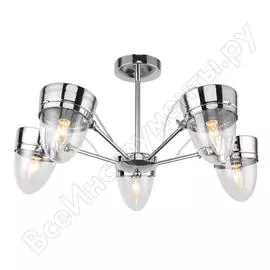 Люстра rivoli 3032305 falco s5 cr 5хe14 40w б0037679