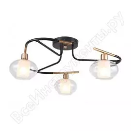 Люстра rivoli 4033303 anita p3, черный, е14х3, 40w б0044507