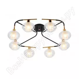 Люстра rivoli 4033308 anita p8 черный e14х8 40w б0044509
