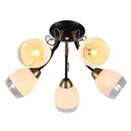 Люстра rivoli 9034305 ziska p5 золото/черный 5хe27 60w 48 б0049198