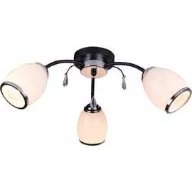 Люстра rivoli 9066303 gabi р3 черный/хром 3хе27 60w 77 б0049223