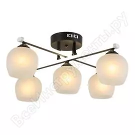 Люстра rivoli terni p5 хром led 30w e27 5 60w б0044800