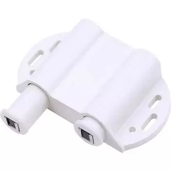 Магнитный держатель двойной для стеклянного фасада Вещицы MD-002 WT