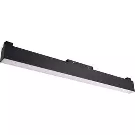 Магнитный трековый светодиодный светильник Wolta 20Вт, 3000К, 48В, IP40, черный WMLY-20W/05B