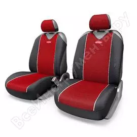 Чехол AUTOPROFI CARBON PLUS CRB-402Pf BK/RD