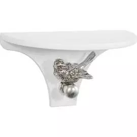 Малая полка BOGACHO Птичка Терра Гармония 13071/белый