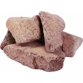 Малиновый обвалованный камень Банные штучки Кварцит 33091