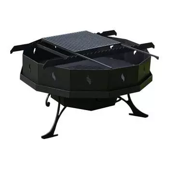 Мангал FIRE-HOUSE Практичный Ma-700-3v1p