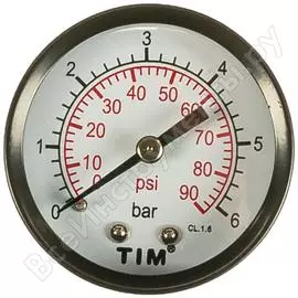 Манометр аксиальный 6 бар, класс точности 1.5, 1/4" мр tim ис.161741