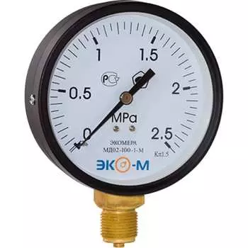 Манометр ЭКО-М Экомера МД02-100-М-2,5МПа