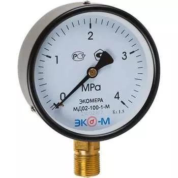 Манометр ЭКО-М Экомера МД02-100-G-4МПа