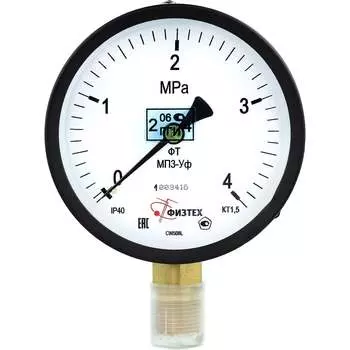 Манометр ПО Физтех, АО МП3-Уф 4687205178435