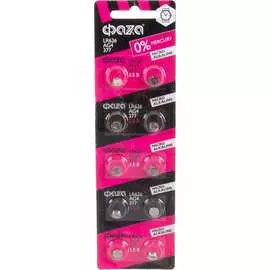 Марганцево-цинковые часовые батарейки ФАZА AG 4 LR 626 BL-10 5002555