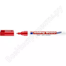 Маркер для кожи edding e-8020/2 красный 1мм 335969