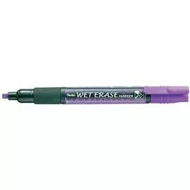 Маркер на водной основе pentel wet erase marker 2.0/4.0мм, фиолетовый smw26-v