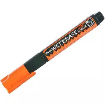 Маркер на водной основе pentel wet erase marker 2.0/4.0мм, оранжевый smw26-f