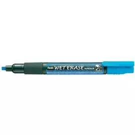 Маркер на водной основе pentel wet erase marker 2.0/4.0мм, синий smw26-c