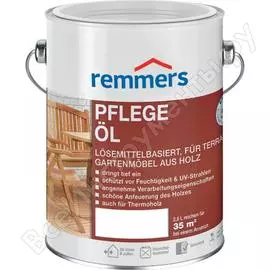 Масло для древесины на льняной основе с растворителем remmers prof pflege-ol универсальное б/ц 2.5 л 20006