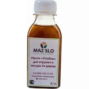 Масло для игрушек и посуды из дерева MAZ-SLO