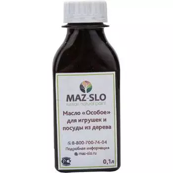 Масло для игрушек и посуды из дерева MAZ-SLO