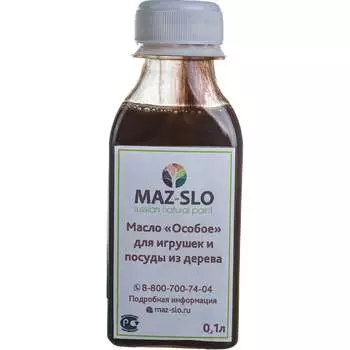 Масло для игрушек и посуды из дерева MAZ-SLO