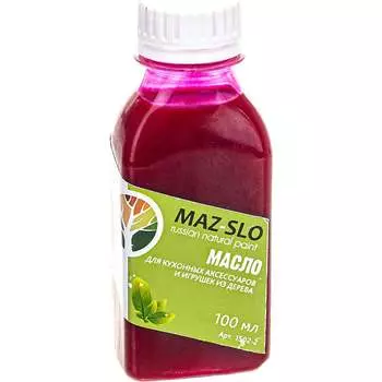 Масло для кухонных аксессуаров и игрушек из дерева MAZ-SLO