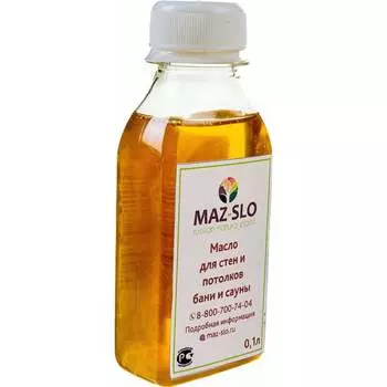 Масло для стен и потолков в бане и сауне MAZ-SLO