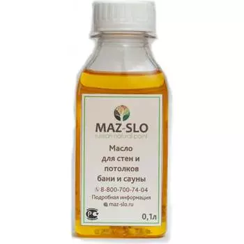 Масло для стен и потолков в бане и сауне MAZ-SLO