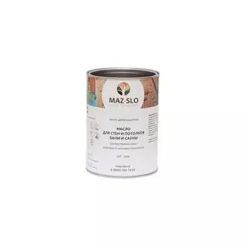 Масло для стен и потолков в бане и сауне MAZ-SLO