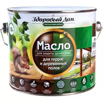 Масло для террас и деревянных полов Здоровый дом Лк-00009554