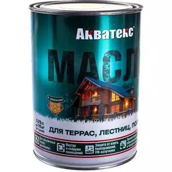 Масло для террас лестниц полов АКВАТЕКС 205703