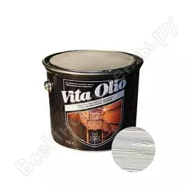 Масло для внутренних работ с твердым воском живая краска vita olio шелк.-мат. береза 2,5 л 255785