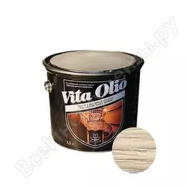 Масло для внутренних работ с твердым воском живая краска vita olio шелк.-мат. ясень оливковый 2,5 л 255778