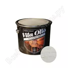 Масло для внутренних работ с твердым воском живая краска vita olio шелк.-мат. серебристо-серый 5 л 255846
