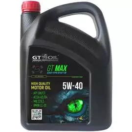 Масло GT OIL Max SAE 5W-40 API SN/CF 8809059409015