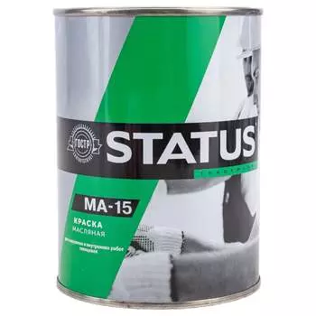 Масляная краска по металлу дереву бетону Радугамалер МА-15 STATUS 4630018082437