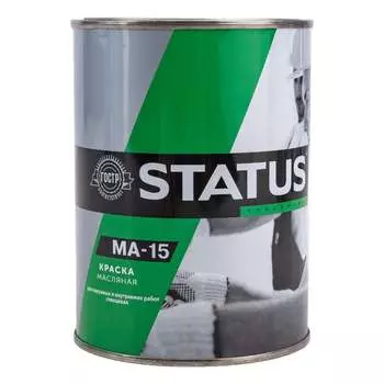 Масляная краска по металлу дереву бетону Радугамалер МА-15 STATUS 4630018082833