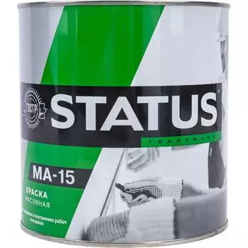 Масляная краска по металлу дереву бетону Радугамалер МА-15 STATUS 4630018083410