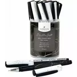 Масляная ручка LOREX Double Soft B&W.MARBLE LXOPDS-BW1