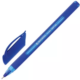 Масляная шариковая ручка BRAUBERG Extra Glide Soft Blue 142926