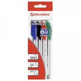 Масляные шариковые ручки BRAUBERG АССОРТИ Extra Glide 142138