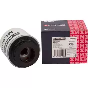 Масляный фильтр Skoda Fabia II (5J) 07- / Octavia II (1Z) 08-, VW Polo Sedan 10- / Passat MARSHALL ML9002