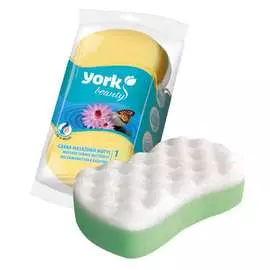 Массажная губка для тела YORK бабочка 11030