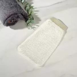 Массажная мочалка-варежка Доляна