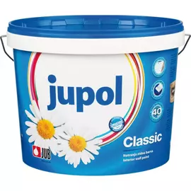 Матовая краска jub jupol classic для стен и потолков супербелая 5 л 1/2/72 48277