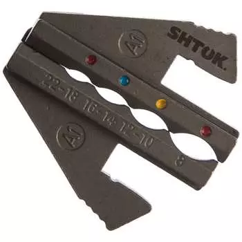 Матрица сменная для опрессовки изолированных наконечников в термоусаживаемой изоляции, овал, 0.5-1.0/1.5-2.5/4.0-6.0/10.0, тип а1 shtok 03502-02