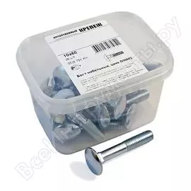 Мебельный болт качественный крепеж 10x60 DIN603 (20 шт.) 0500751