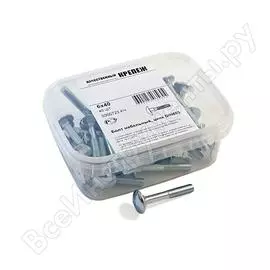 Мебельный болт качественный крепеж 6x40 DIN603 (40 шт.) 0300723