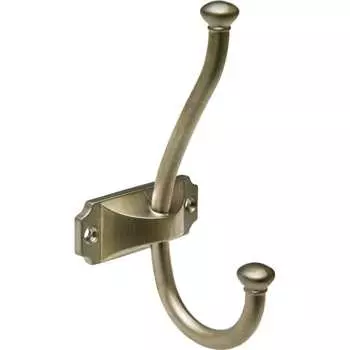 Мебельный двухрожковый крючок Kerron KR 0420 AB