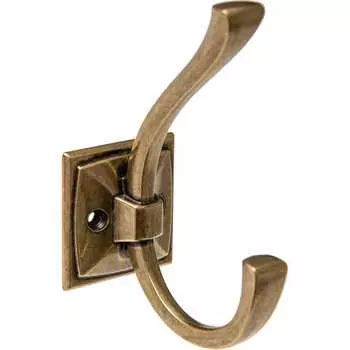 Мебельный двухрожковый крючок Kerron KR 0390 AB